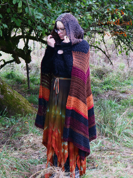 Hooded Cloak - Fall Harvest - Magical Pointed Hood