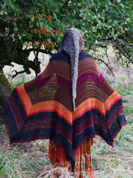 Hooded Cloak - Fall Harvest - Magical Pointed Hood