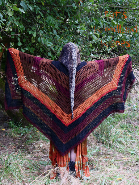 Hooded Cloak - Fall Harvest - Magical Pointed Hood