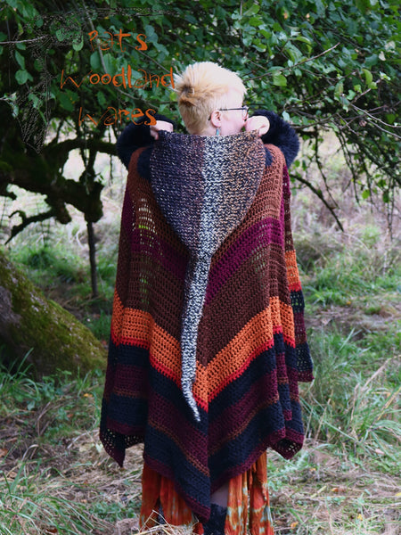 Hooded Cloak - Fall Harvest - Magical Pointed Hood