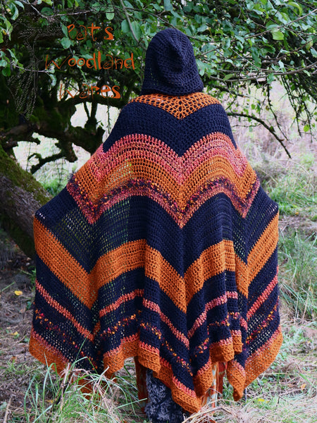 Hooded Cloak - Midnight Pumpkin