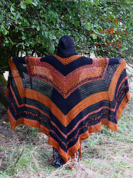 Hooded Cloak - Midnight Pumpkin