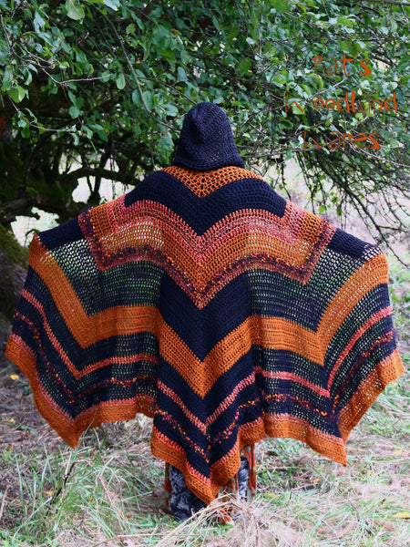 Hooded Cloak - Midnight Pumpkin