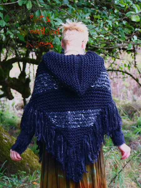 Hooded Fringe Shawl - Misfortune