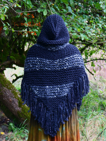 Hooded Fringe Shawl - Misfortune