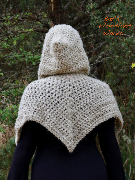 Hooded Capelet - Bracken Fern (vegan)