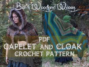 PDF - Cloak and Capelet Crochet Pattern (Instant Download)