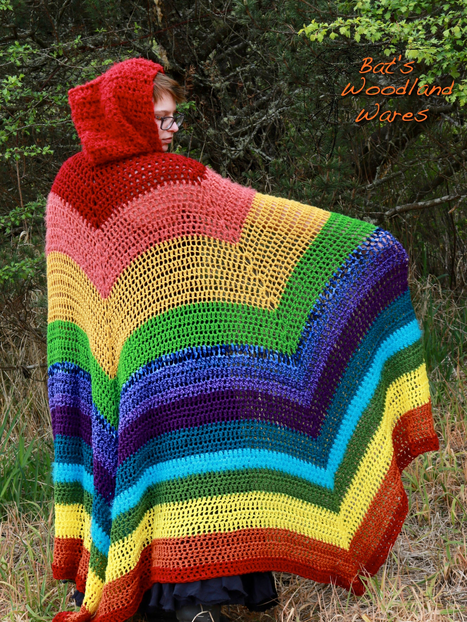 Hooded Cloak - Rainbow