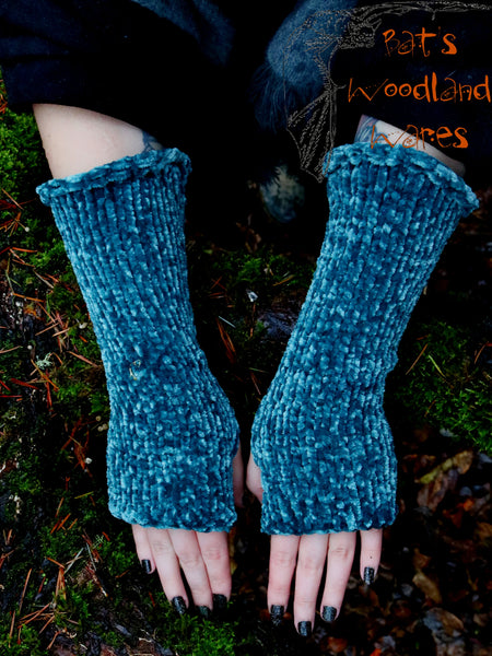 Arm Warmers - Velvet Branches (Vegan)