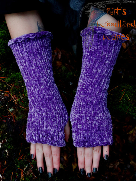 Arm Warmers - Velvet Branches (Vegan)