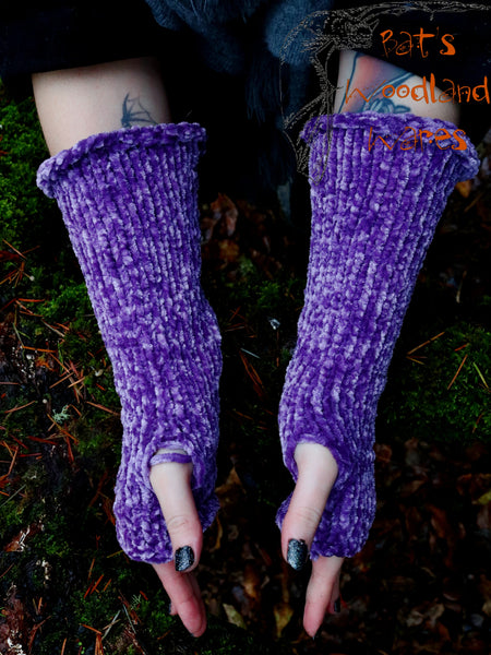 Arm Warmers - Velvet Branches (Vegan)