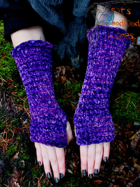 Arm Warmers - Velvet Branches (Vegan)