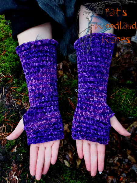 Arm Warmers - Velvet Branches (Vegan)