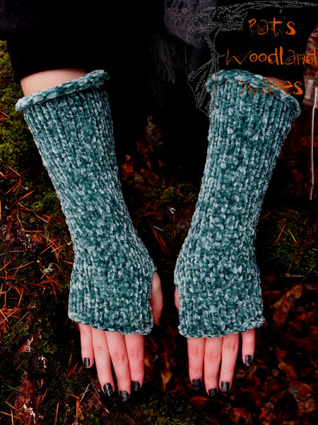 Arm Warmers - Velvet Branches (Vegan)