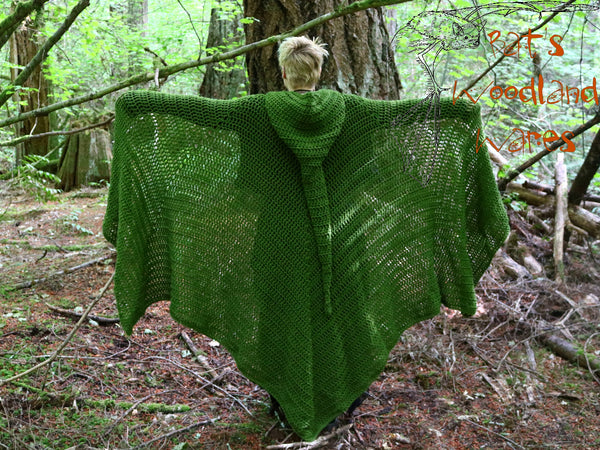Hooded Cloak - Grassy Knoll (vegan)