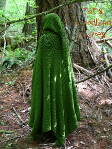 Hooded Cloak - Grassy Knoll (vegan)