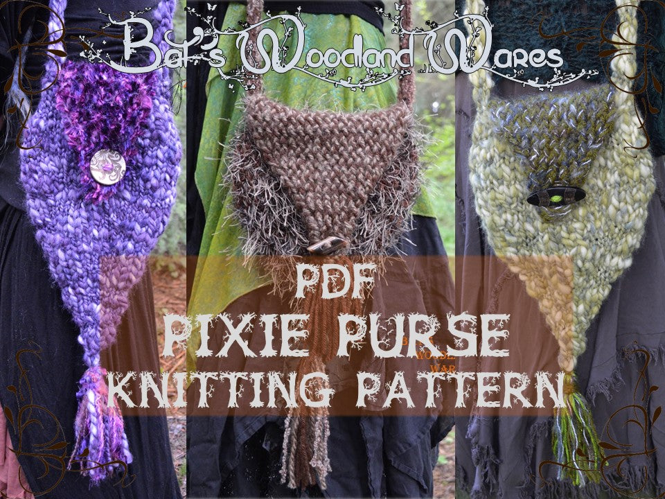 PDF - Pixie Purse Knitting Pattern (Instant Download)