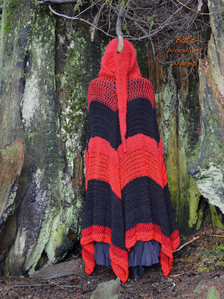Hooded Cloak - Red Rider - Magical Pointed Hood