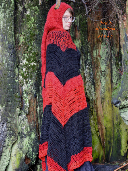 Hooded Cloak - Red Rider - Magical Pointed Hood