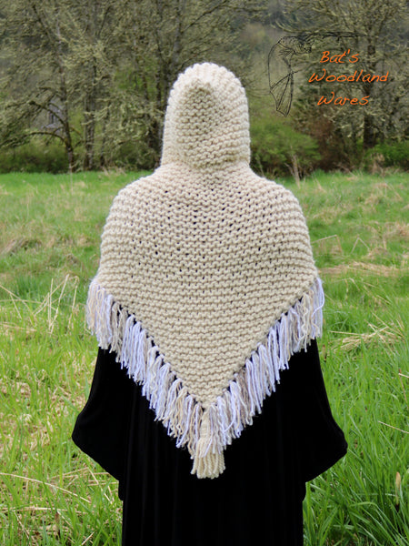 Hooded Fringe Shawl - Mormont