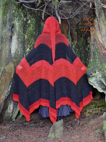 Hooded Cloak - Red Rider - Magical Pointed Hood