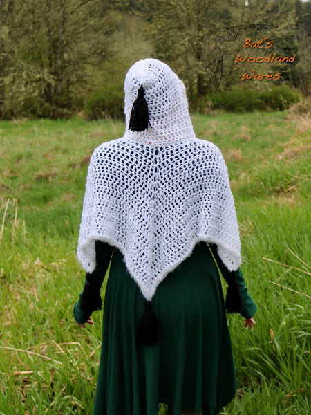 Hooded Capelet - Ghost