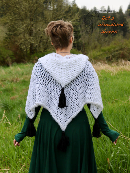 Hooded Capelet - Ghost