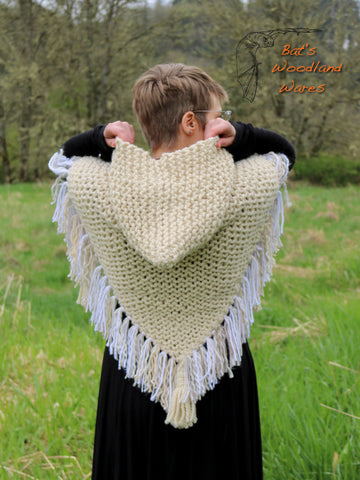 Hooded Fringe Shawl - Mormont